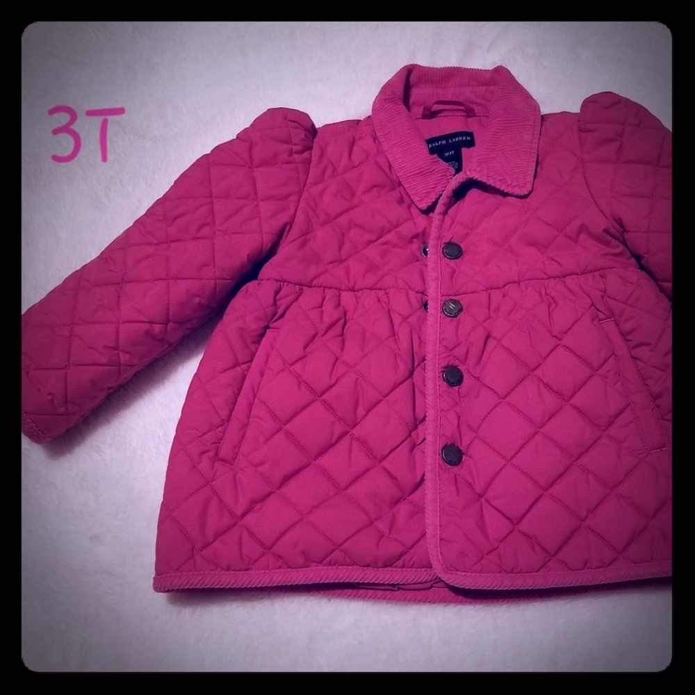 Girls Fuschia Polo Ralph Lauren coat